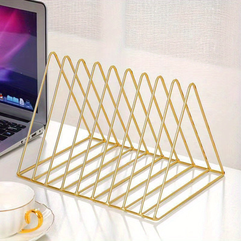 Metal Wire Magazine Holder File Folder Organizer Bookshelf Decor