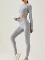 Yoga Set Crop Top & Leggings Activewear