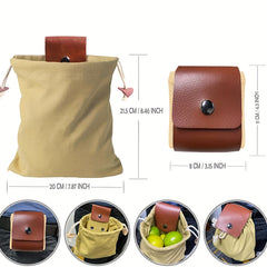Retro Foraging Bag Fruit Picking Bag for Camping Hiking
