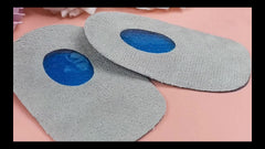 Heel Protection Pad Soft Shock Absorbing Gray Velvet Silicone Pad