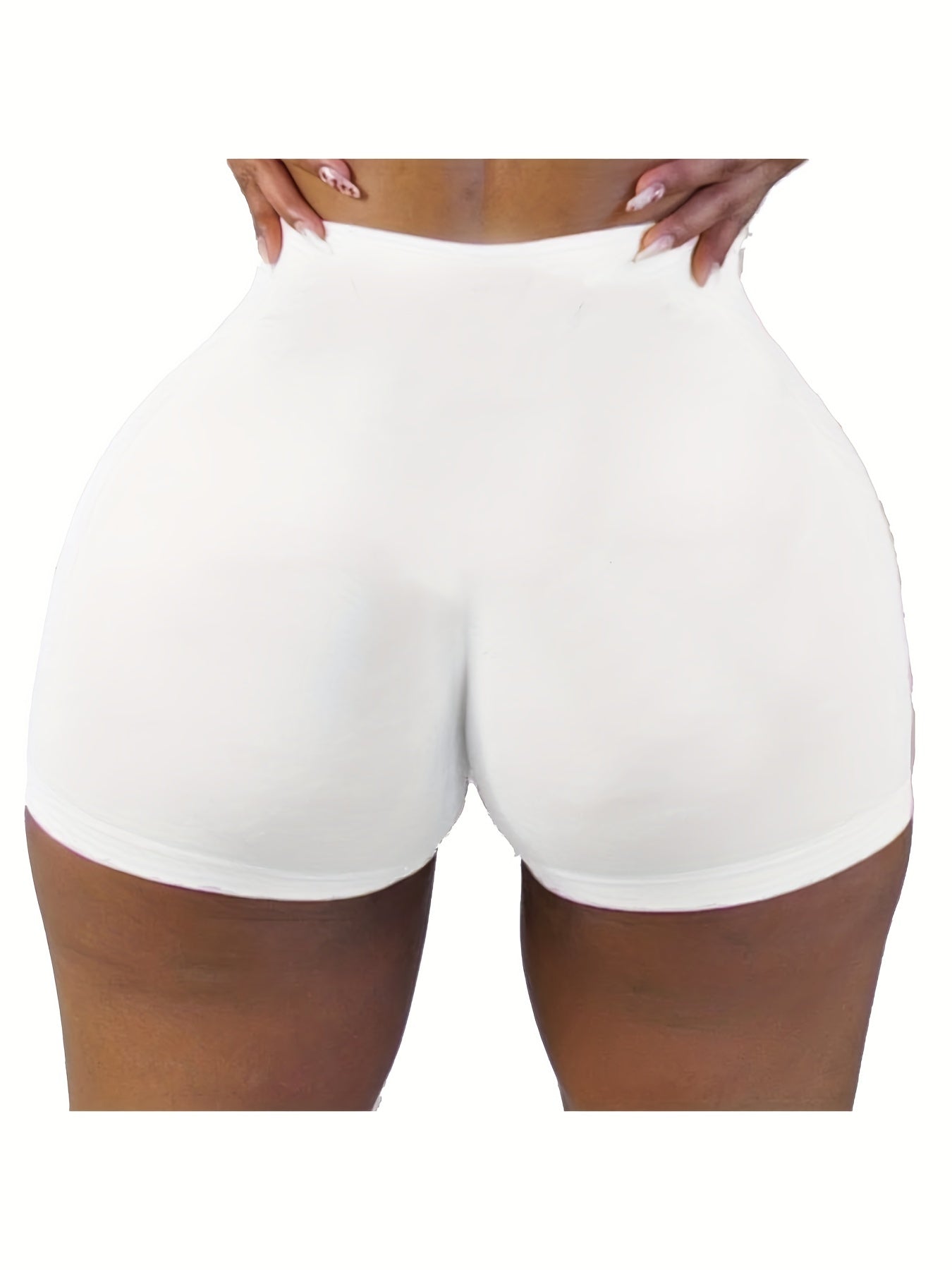 High Waist Skinny Yoga Shorts for Women