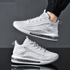 Men's Plus Size Breathable Solid Sneakers Non Slip Lace Up Shoes