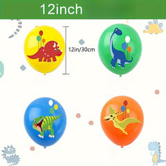 32 60pcs Dinosaur Latex Balloons Set for Parties & Decorations