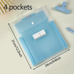 Expanding File Organizer With Handle, Fit For Student - A4 Letter Size