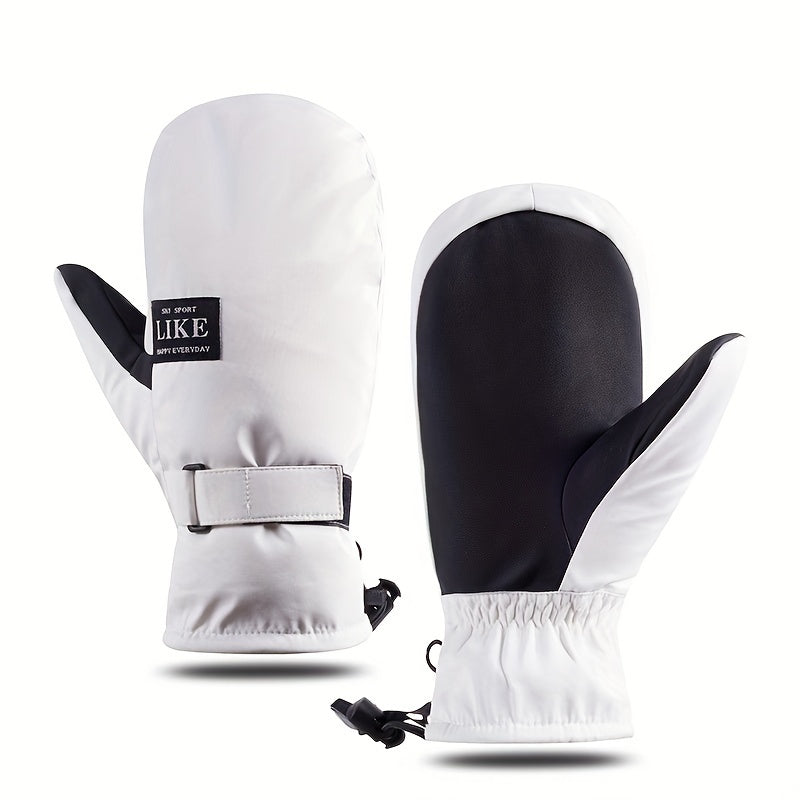 Winter Outdoor Windproof Touch Screen Cycling Gloves Thermal Skiing Gloves