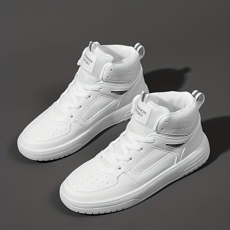 Women's Mid Top Sneakers Comfortable Closed Toe Lace Up Shoes