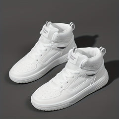 Women's Mid Top Sneakers Comfortable Closed Toe Lace Up Shoes
