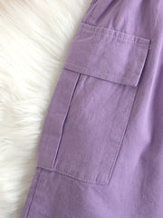 Girls Casual Cotton Skirts with Pockets