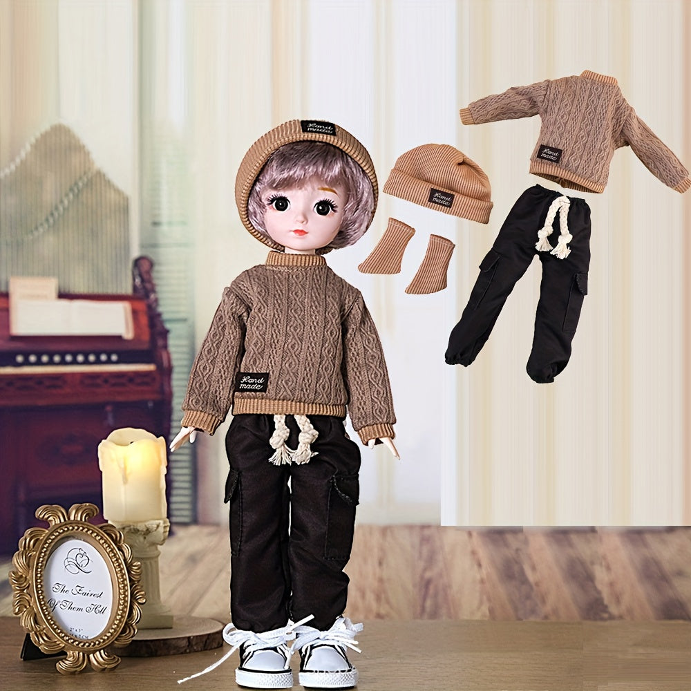 5pcs Doll Sweater Clothing Set for 12 Inch Dolls