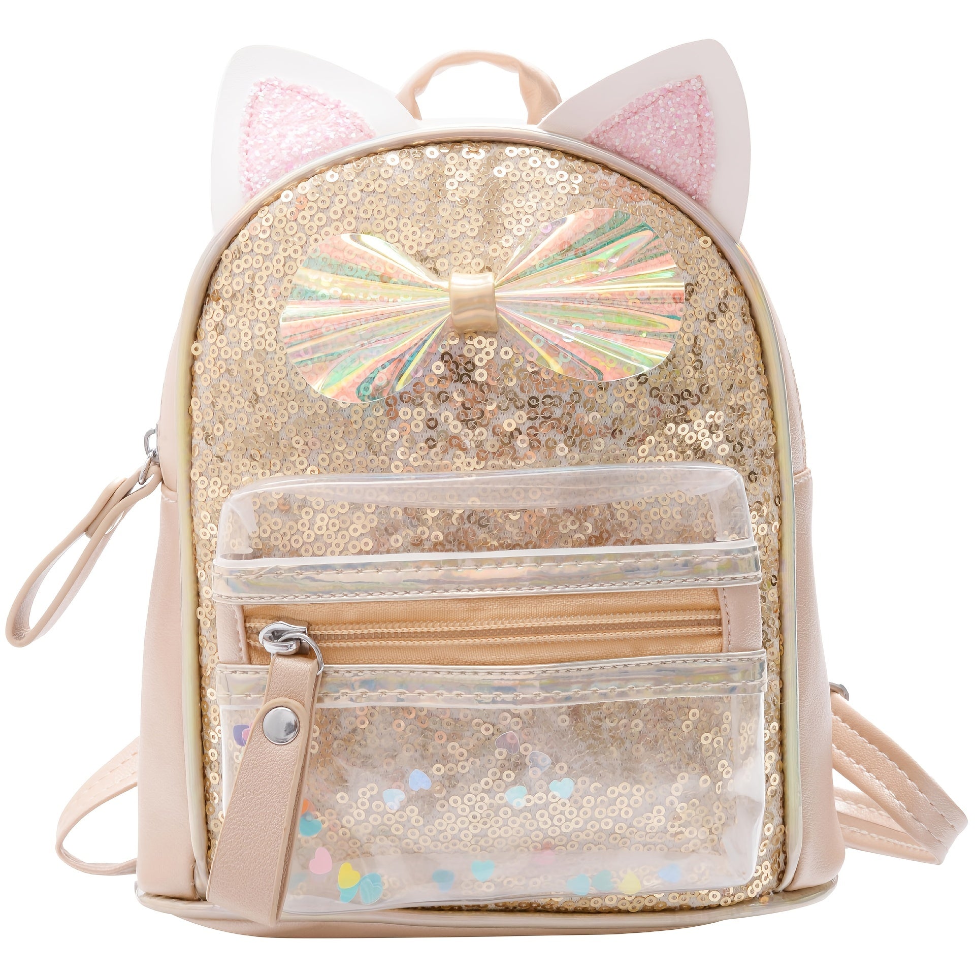 Kids Sequin Backpack Cartoon Travel School Bag