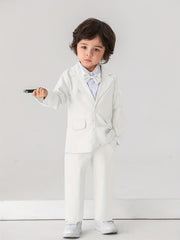 Boys Blazer Pants Suit with Bowknot for Wedding Birthday Party