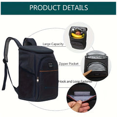 Large Capacity Waterproof Insulated Ice Bag for Camping Picnic