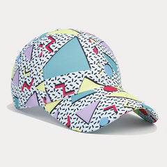 Geometric Pattern Graffiti Baseball Cap Outdoor Travel Sun Protection Hat