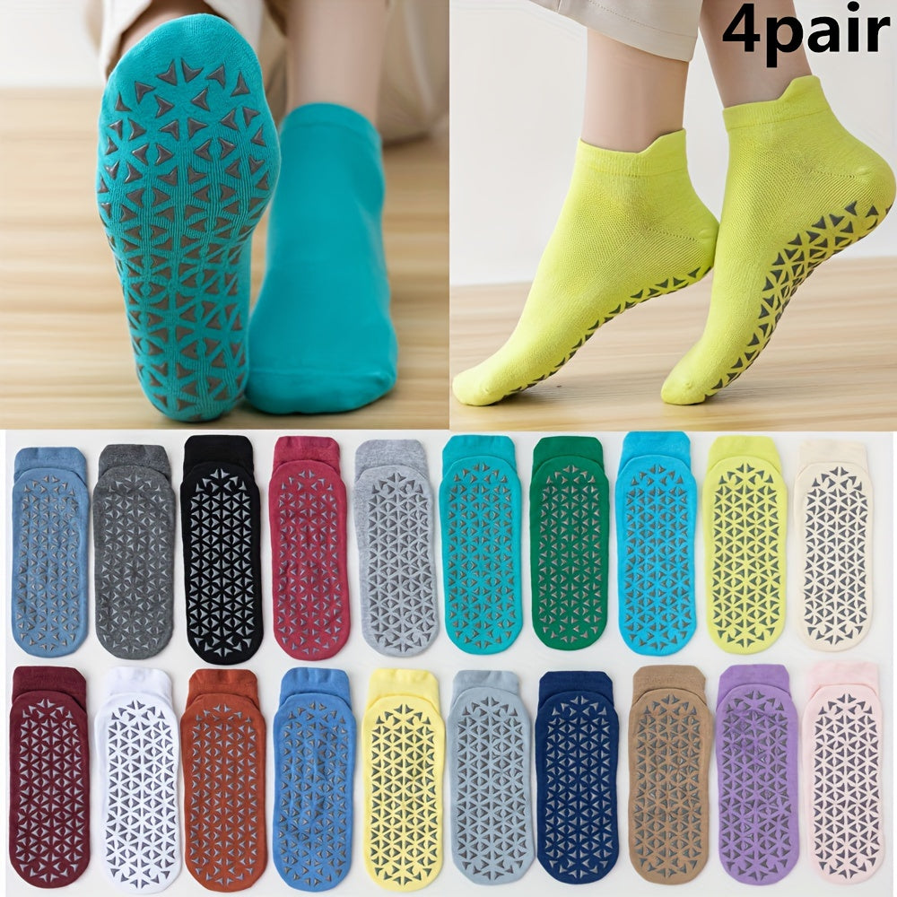 Non Slip Yoga Socks Moisture Wicking Ankle Socks Breathable Dance Pilates Socks