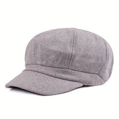 Casual Vintage Beret Woolen Octagonal Hat