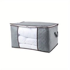 90L Large Capacity Foldable Storage Container with Reinforced Handle