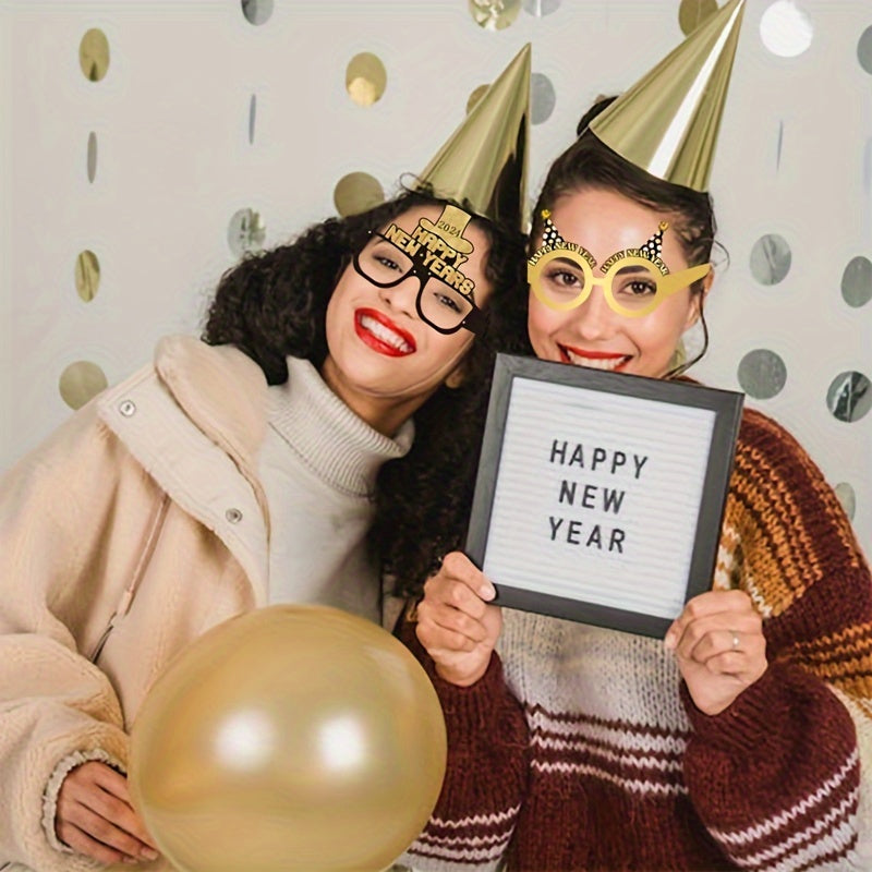6pcs Funny Photo Glasses Paper Glasses Year Party Decoration