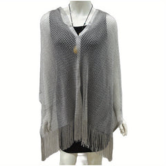 Tassel Shawl Bikini Cover Up Summer Sunscreen Wraps for Women