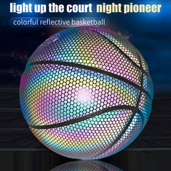 Size 7 Reflective Colorful Basketball Anti Slip Wear resistant Ball