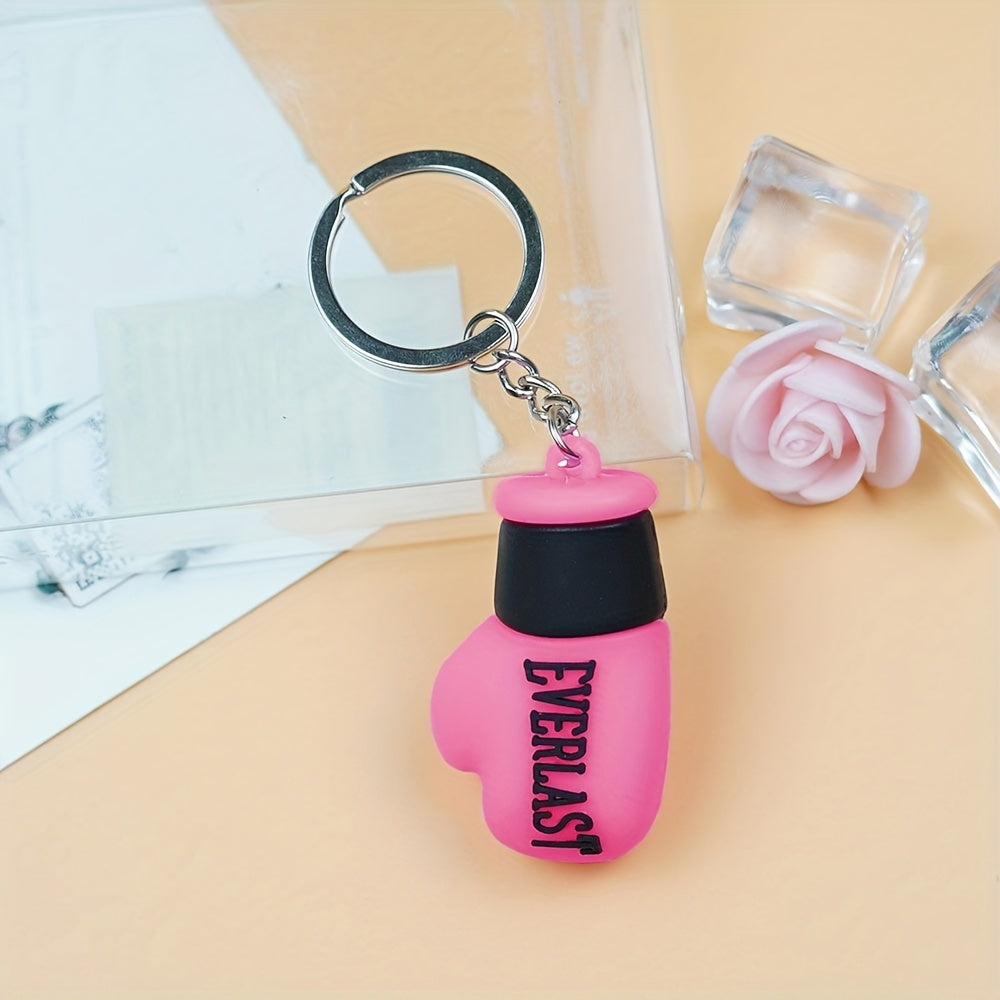 Cartoon Boxing Gloves Keychain Decorative Accessories Gift For Kids