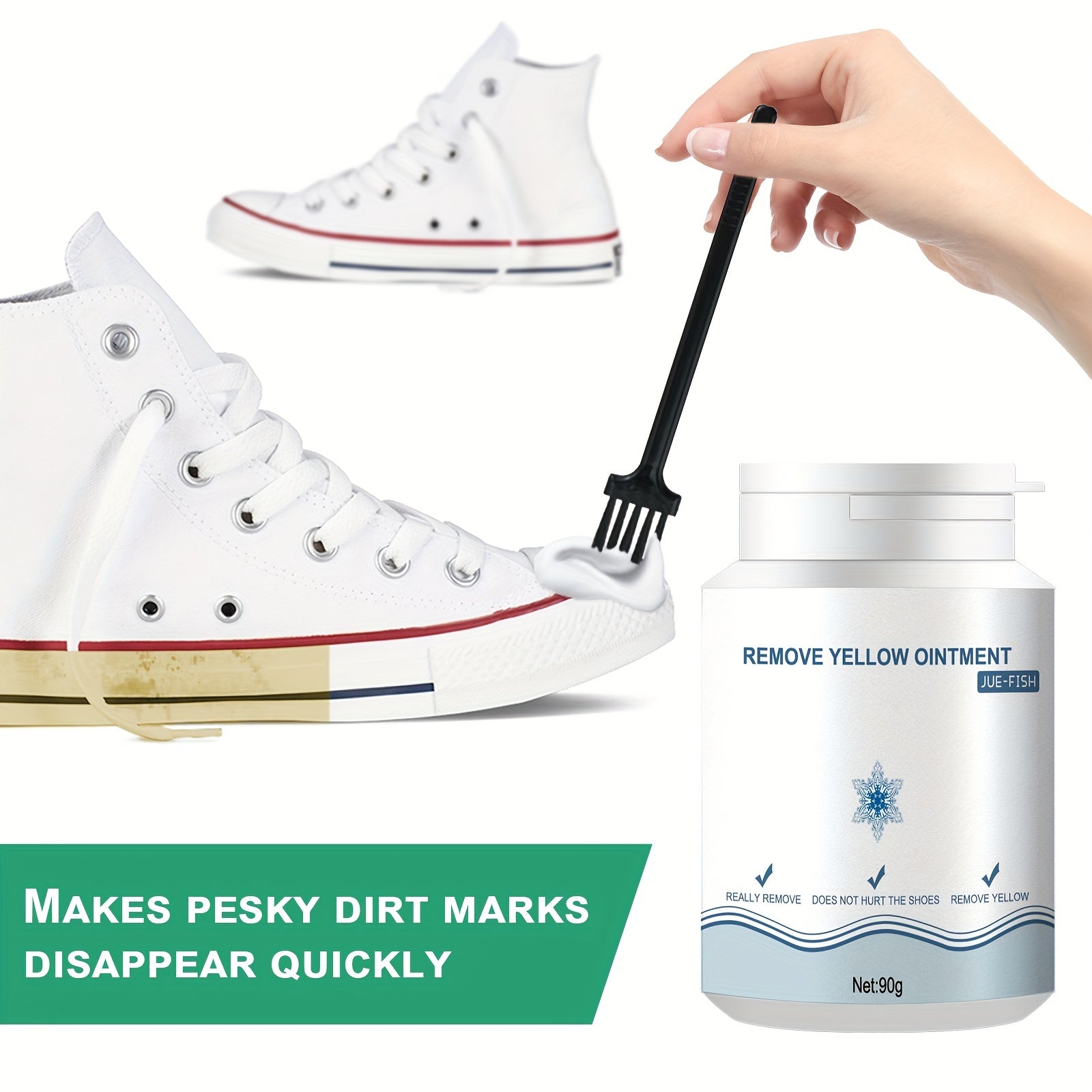 Stain Removal Gel for Shoes, Oxidation Cleaning, No Water Washing