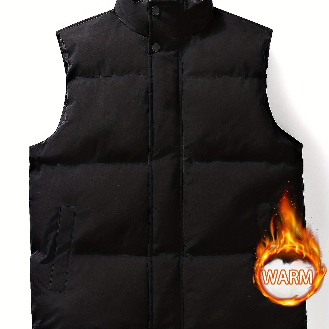 Men's Casual Plush Lining Winter Vest
