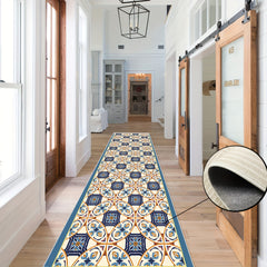 Moroccan Trellis Hallway Runner Rug Washable Non Slip Kitchen Rugs