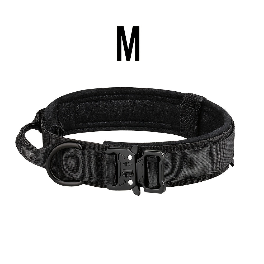 Adjustable Military Dog Collar for Large Dogs