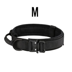 Adjustable Military Dog Collar for Large Dogs
