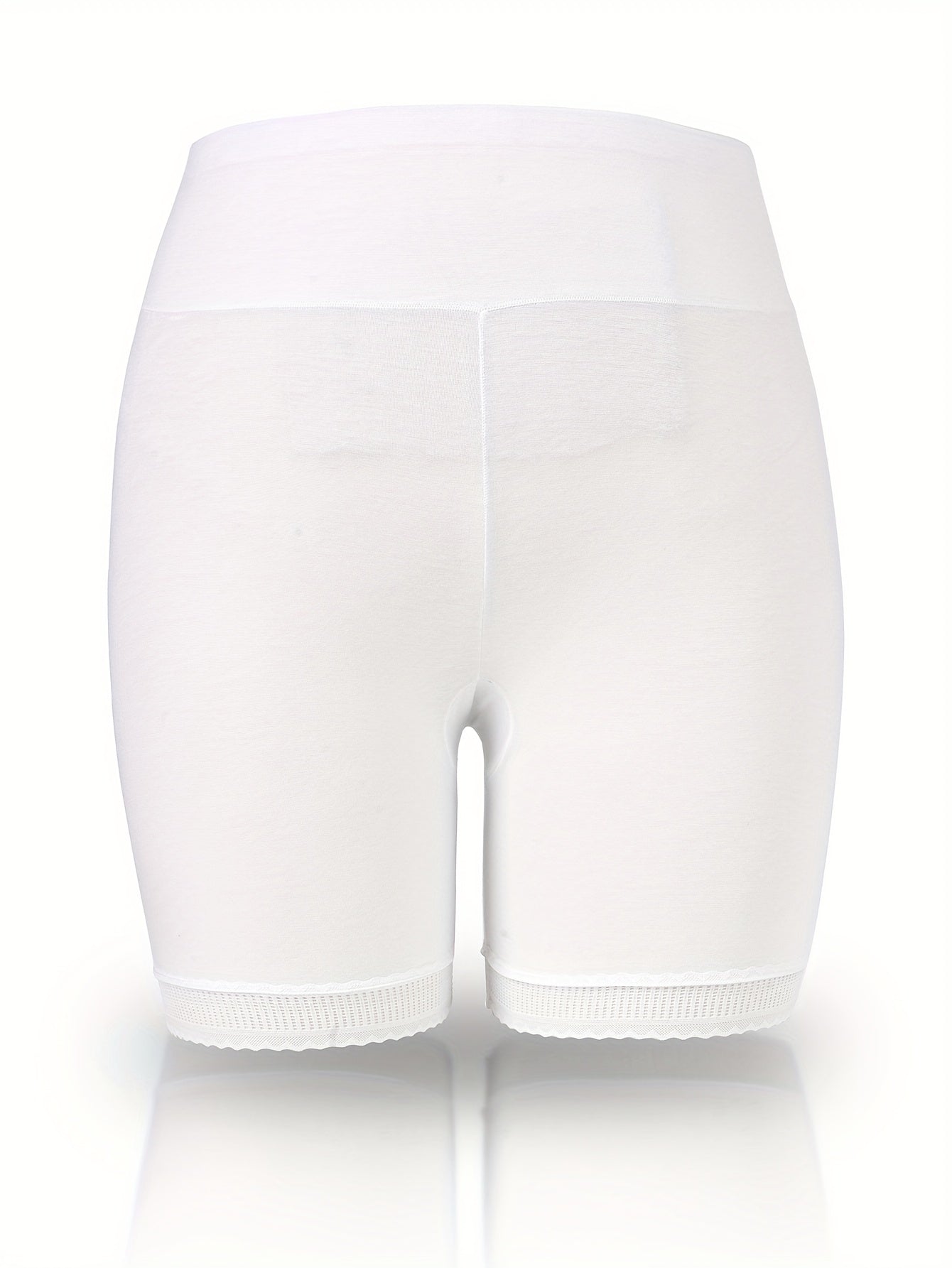 Lace Trim High Waist Safety Shorts