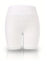 Lace Trim High Waist Safety Shorts