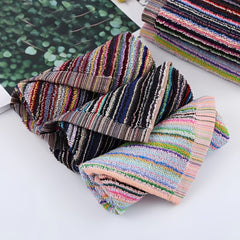 5 Pack Cotton Hand Towels Assortment Stain Resistant Soft 12x12 Inches
