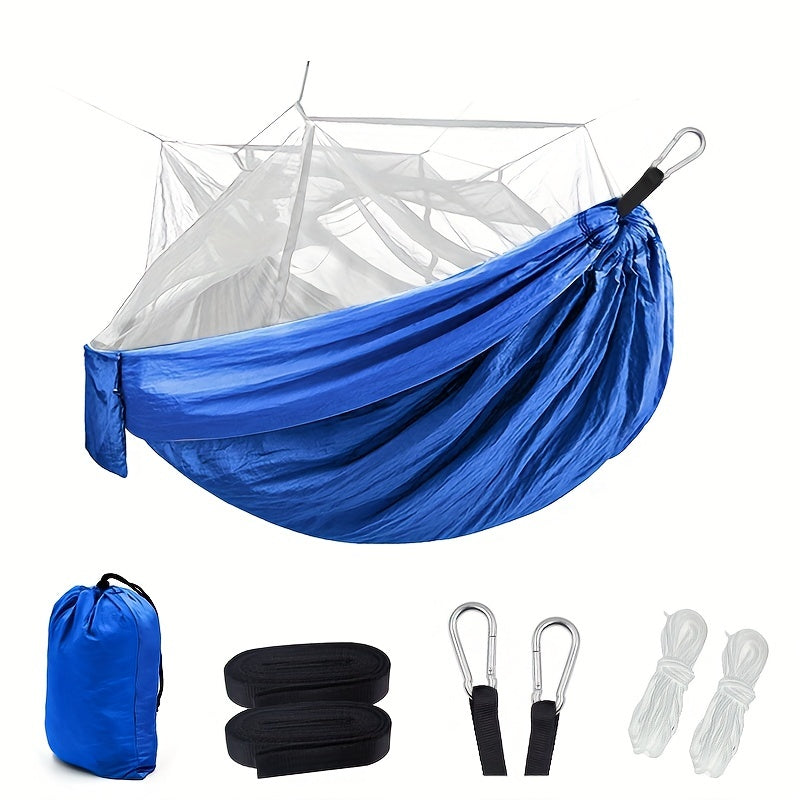 Portable Anti-mosquito Hammock w/ 2 Carabiner for Camping