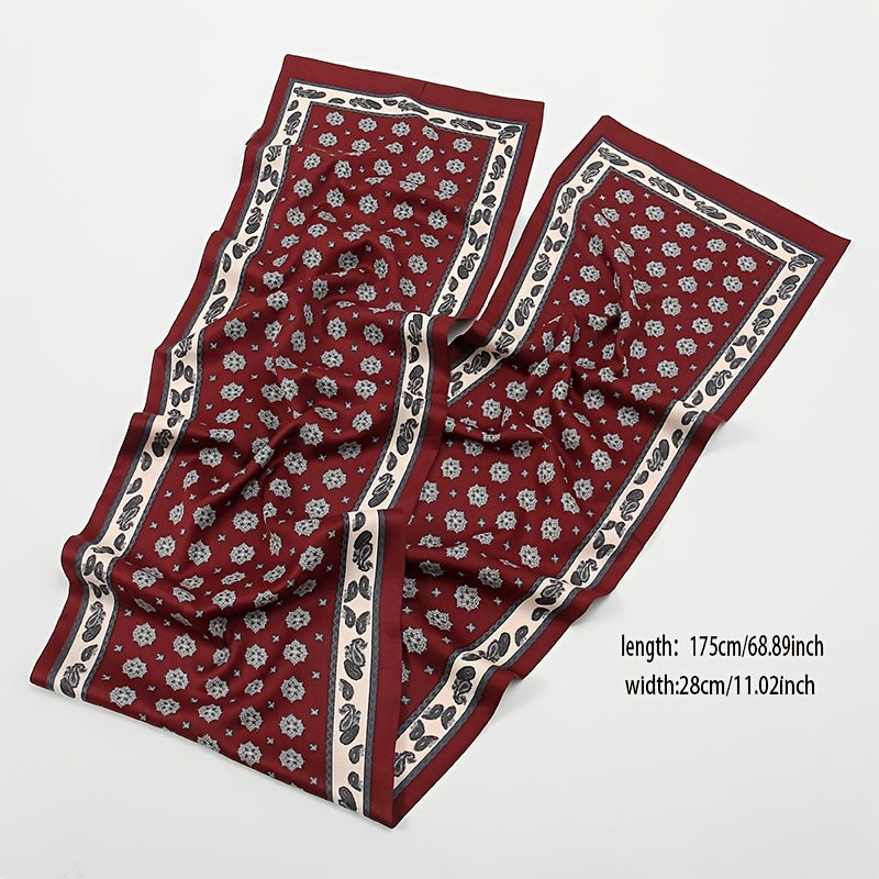 Men's Printed Double Layer Scarf