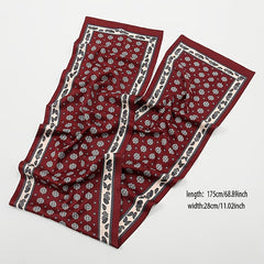 Men's Printed Double Layer Scarf