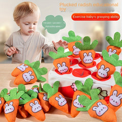 Plush Pull Carrot Toy Puzzle for Early Education