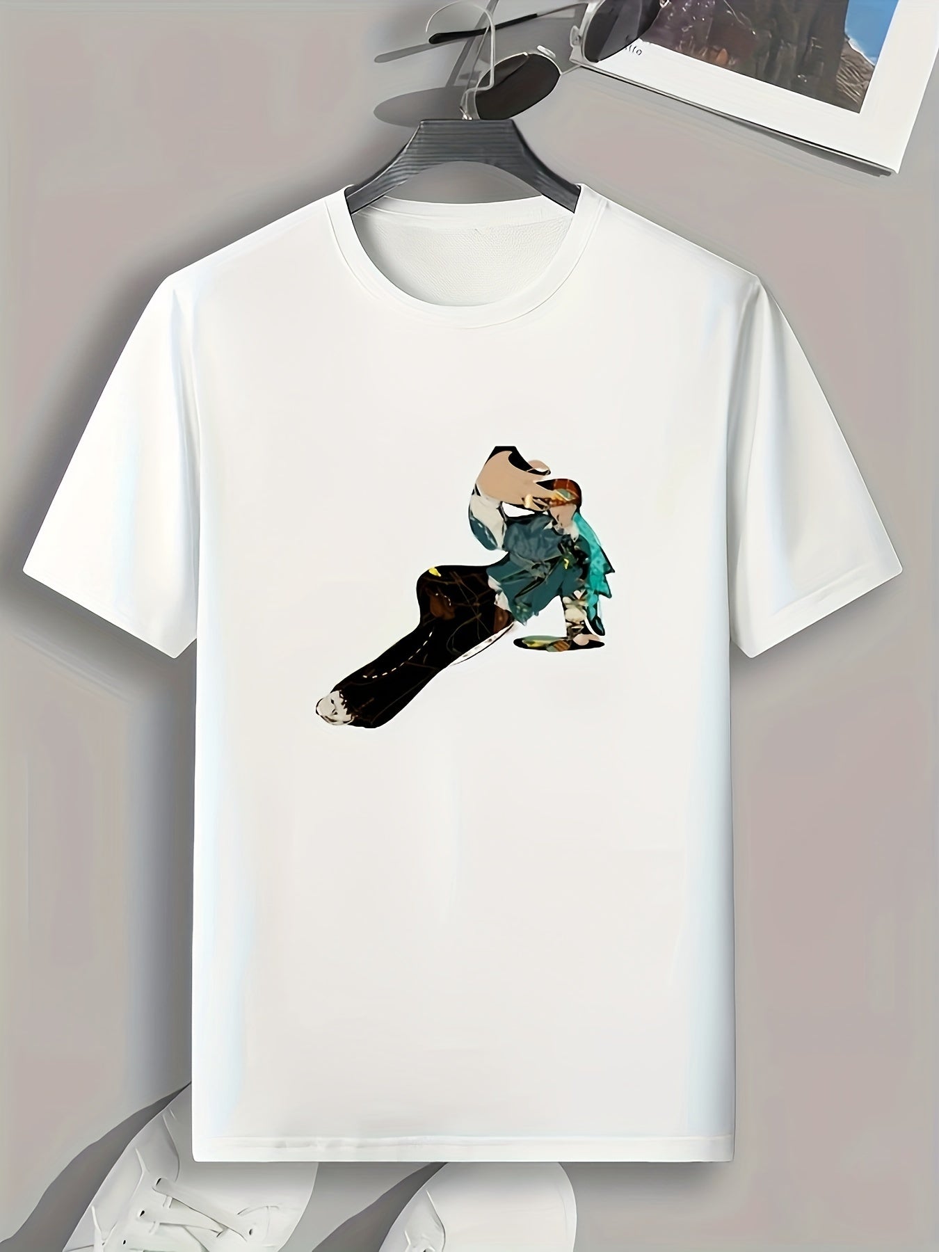 Abstract Painting Print Men's Graphic T-shirt for Summer