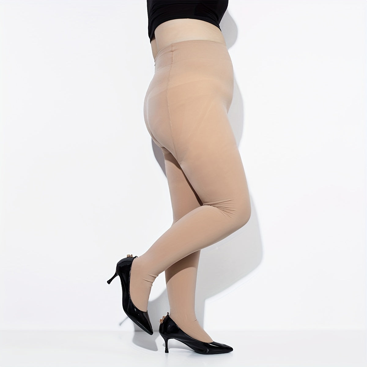 High Waisted Tummy Control Footed Tight