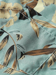 Men's Flowers Print Short Sleeve Beach Shirt