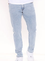 Men's Skinny Stretch Jeans Casual Slim Fit Denim Pants