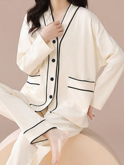 Women's Pajama Set Long Sleeve Top & Pants