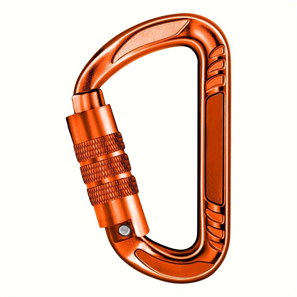 7 62 Cm 12 KN Auto Locking Carabiner Clips Ultralight D Ring Aluminum Carabiner