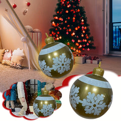 Large Outdoor Christmas Inflatable Decorated Ball, 59.94 cm, PVC Material