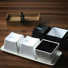 3pcs Funny Keyboard Shaped Water Cup 200ml Lightweight Coffee Cup