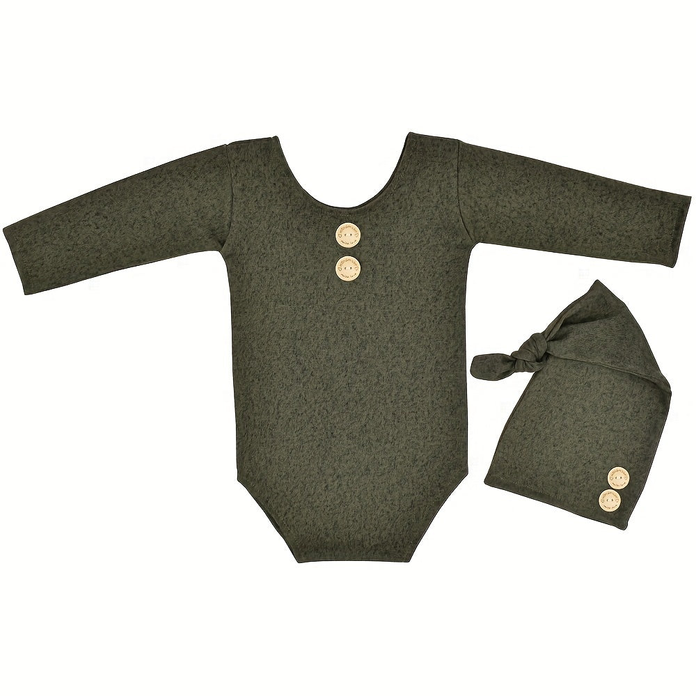 Newborn Photography Props Bodysuit Set