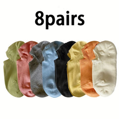 6 Pairs Kids Candy Cotton Blend Summer Socks