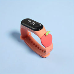 Boys Girls Teen Cartoon Silicone Multifunctional Electronic Watch