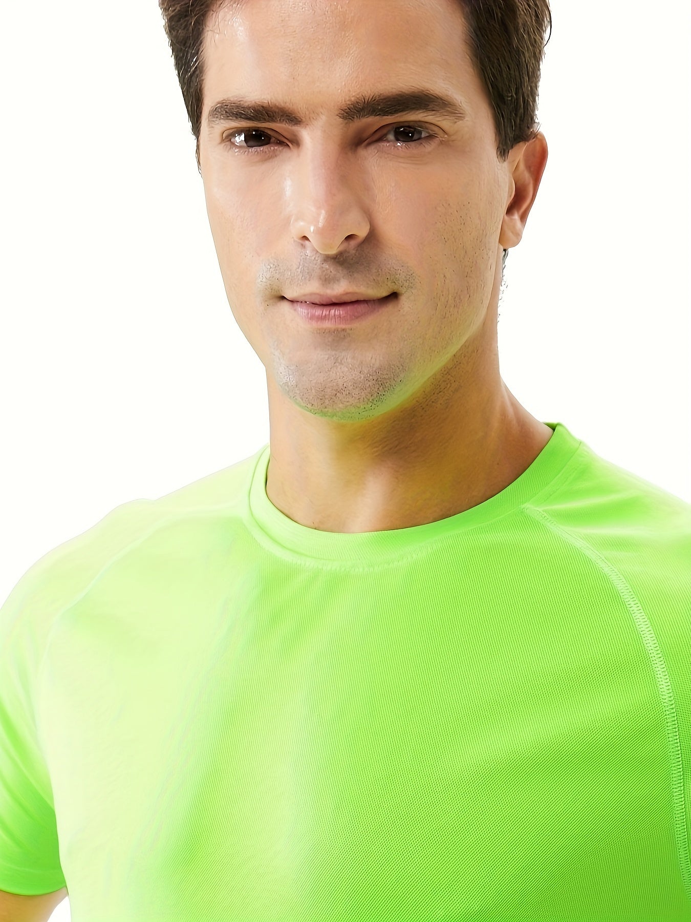 Men's Stretch Round Neck Sports T-shirt