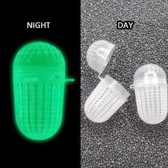 10pcs Luminous Bait Ball Fishing Trap Shrimp Cage Bait Box