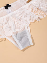 Women's Plus Size Bow Panties Thongs Set